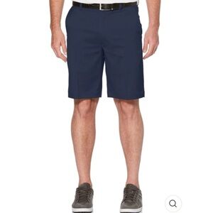 PGA Tour | Men's Navy Flat Front Active Waistband Shorts 38